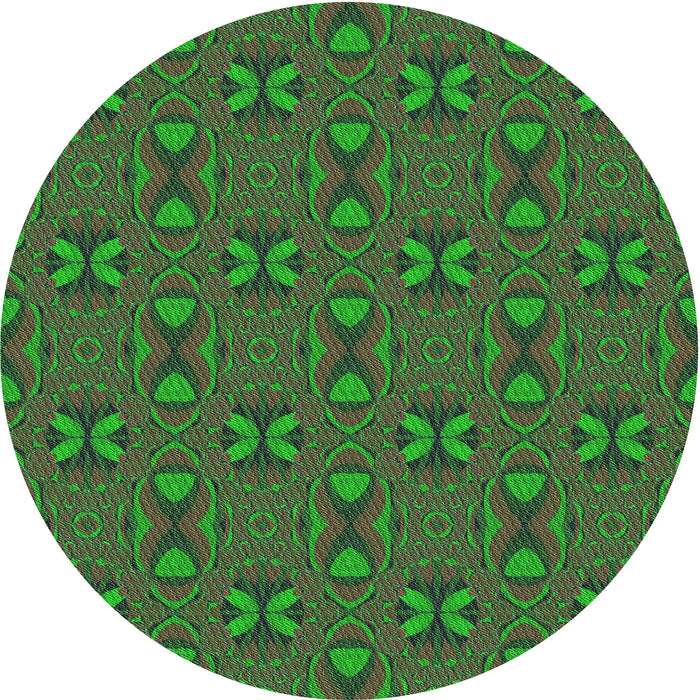 Square Machine Washable Transitional Army Green Rug in a Living Room, wshpat2876grn