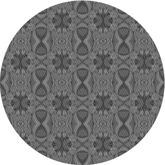 Square Patterned Gray Rug, pat2876gry