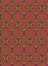 Patterned Crimson Red Rug, pat2876org