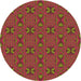 Square Machine Washable Transitional Crimson Red Rug in a Living Room, wshpat2876org