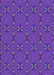 Machine Washable Transitional Blue Violet Purple Rug, wshpat2876pur