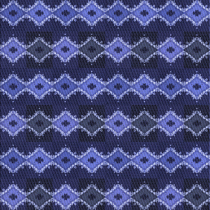 Patterned Midnight Blue Rug, pat2877blu