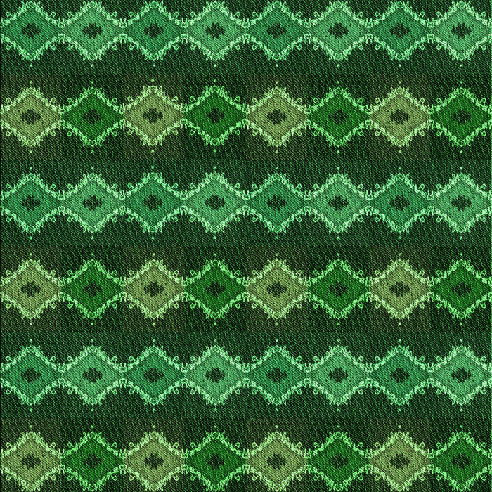 Patterned Deep Emerald Green Rug, pat2877grn