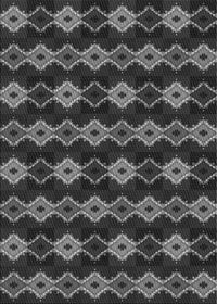 Machine Washable Transitional Charcoal Black Rug, wshpat2877gry