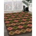 Patterned Light Brown Rug in Family Room, pat2877org