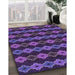 Patterned Purple Rug in Family Room, pat2877pur