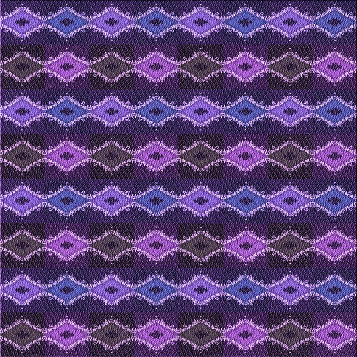 Round Patterned Purple Rug, pat2877pur