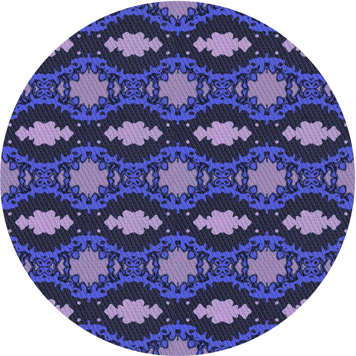 Square Machine Washable Transitional Medium Slate Blue Rug in a Living Room, wshpat2878blu