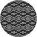 Square Machine Washable Transitional Charcoal Black Rug in a Living Room, wshpat2878gry