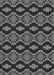 Machine Washable Transitional Charcoal Black Rug, wshpat2878gry