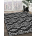 Machine Washable Transitional Charcoal Black Rug in a Family Room, wshpat2878gry