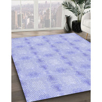 Patterned Blue Rug, pat2879blu