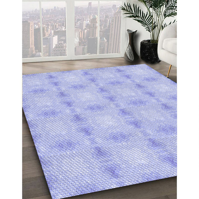 Machine Washable Transitional Blue Rug in a Family Room, wshpat2879blu