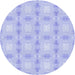 Square Patterned Blue Rug, pat2879blu