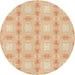 Square Patterned Brown Gold Rug, pat2879brn