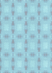 Machine Washable Transitional Blue Rug, wshpat2879lblu