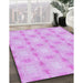 Machine Washable Transitional Purple Rug in a Family Room, wshpat2879pur