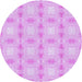 Square Patterned Purple Rug, pat2879pur