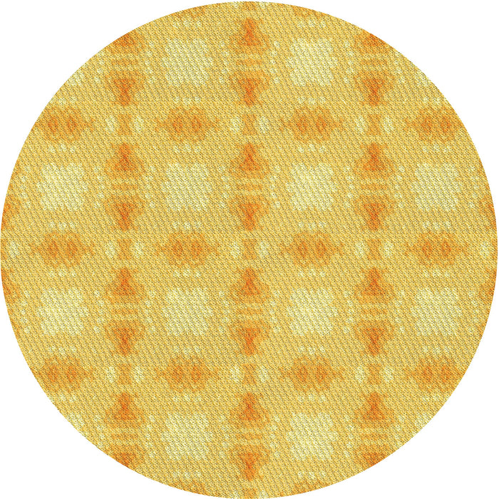 Square Patterned Bold Yellow Rug, pat2879yw