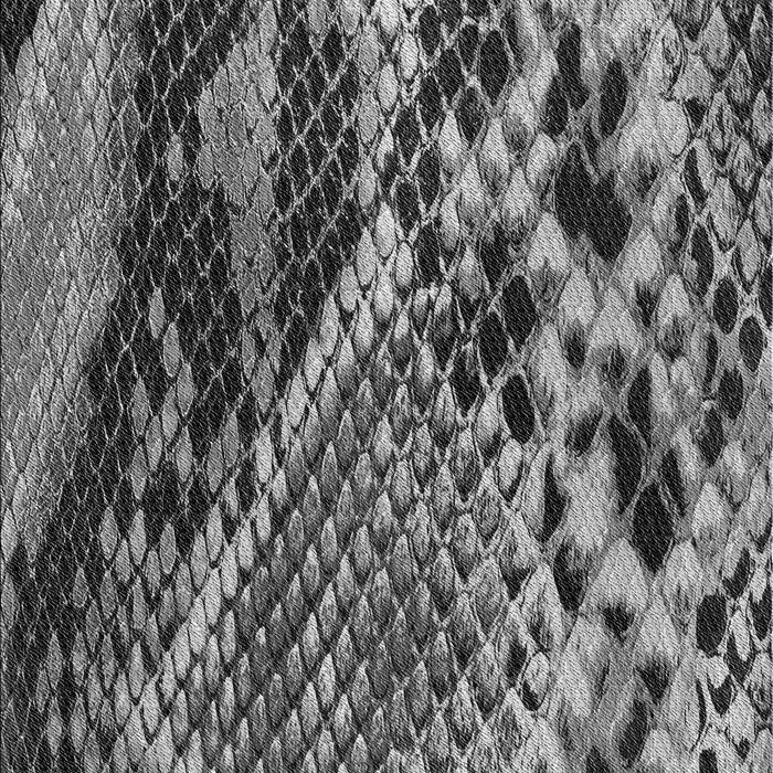 Patterned Charcoal Black Novelty Rug, pat287