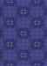 Patterned Denim Dark Blue Rug, pat288blu