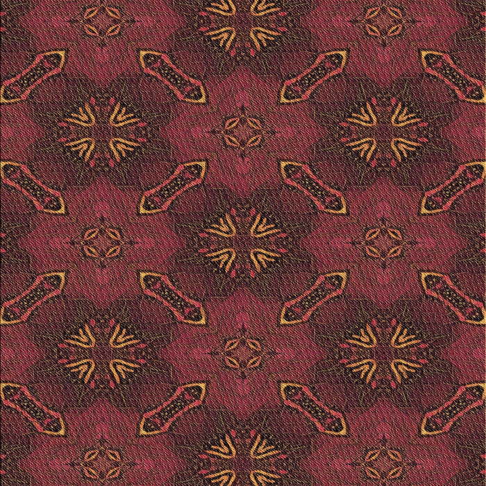 Patterned Chestnut Red Rug, pat288brn