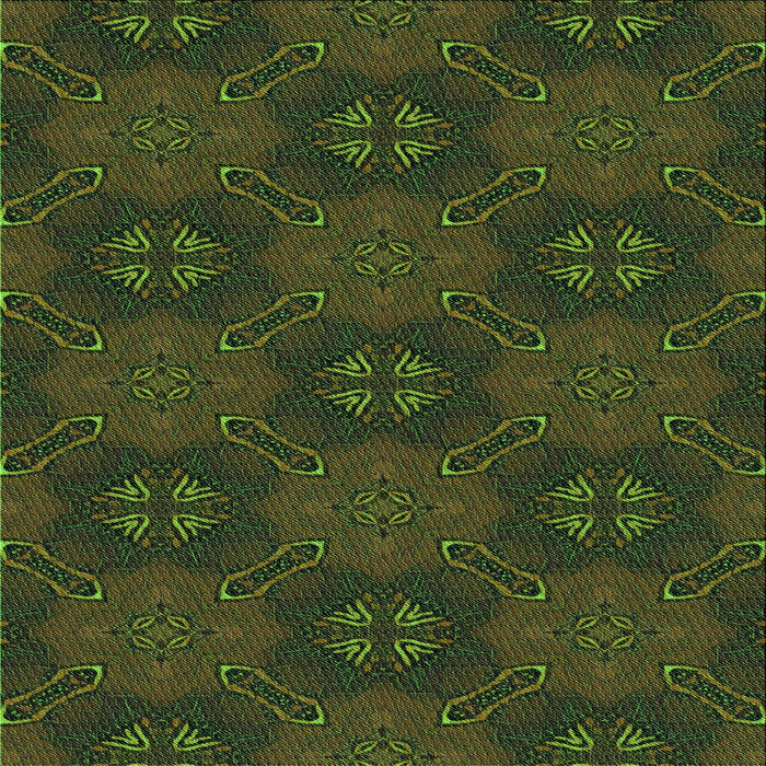 Round Patterned Midnight Gray Rug, pat288grn