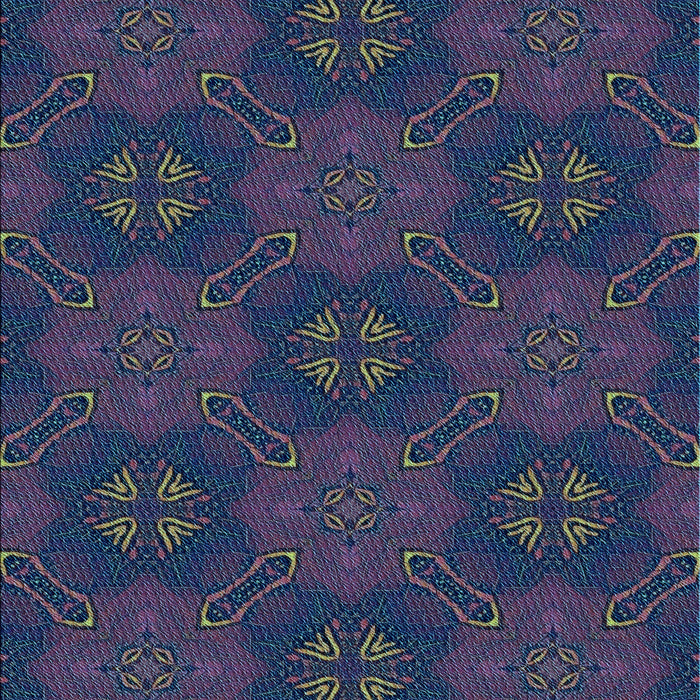 Patterned Azure Blue Rug, pat288lblu