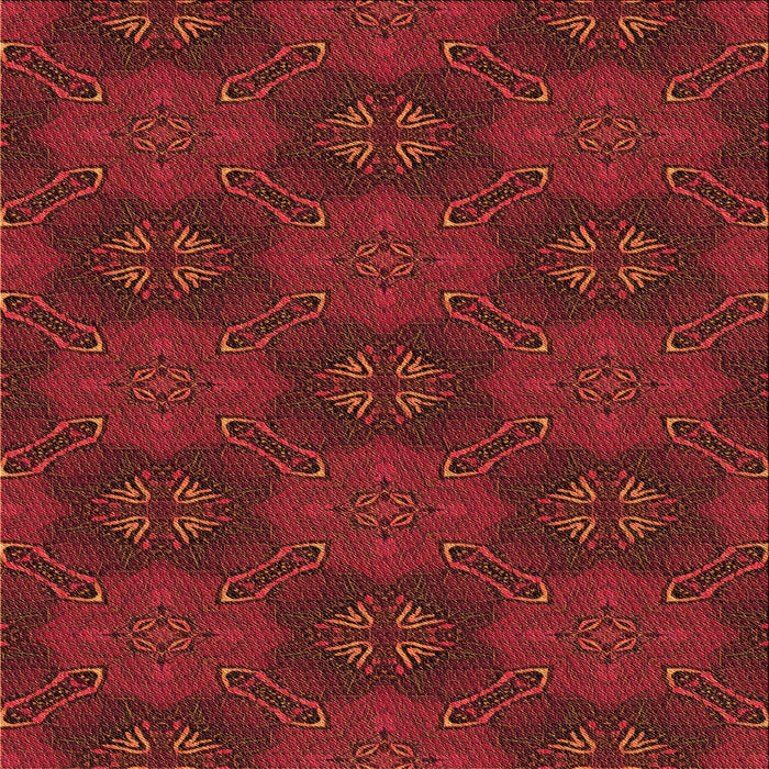 Round Machine Washable Transitional Cranberry Red Rug, wshpat288org