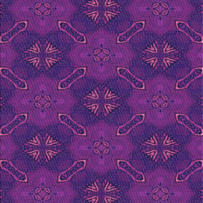 Machine Washable Transitional Dark Magenta Purple Rug, wshpat288pur