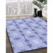 Machine Washable Transitional Blue Rug in a Family Room, wshpat2880blu