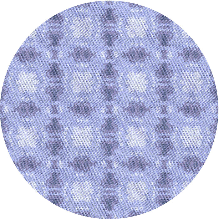 Square Patterned Blue Rug, pat2880blu