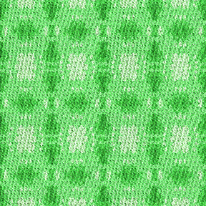 Machine Washable Transitional Neon Green Rug, wshpat2880grn