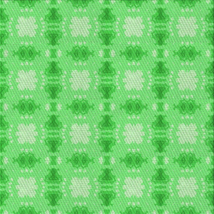 Round Patterned Neon Green Rug, pat2880grn