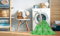 Machine Washable Transitional Neon Green Rug in a Washing Machine, wshpat2880grn