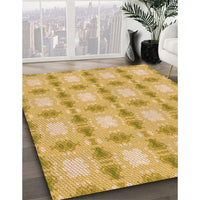 Patterned Orange Rug, pat2880org