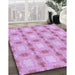 Machine Washable Transitional Orchid Purple Rug in a Family Room, wshpat2880pur