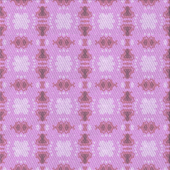 Round Patterned Orchid Purple Rug, pat2880pur