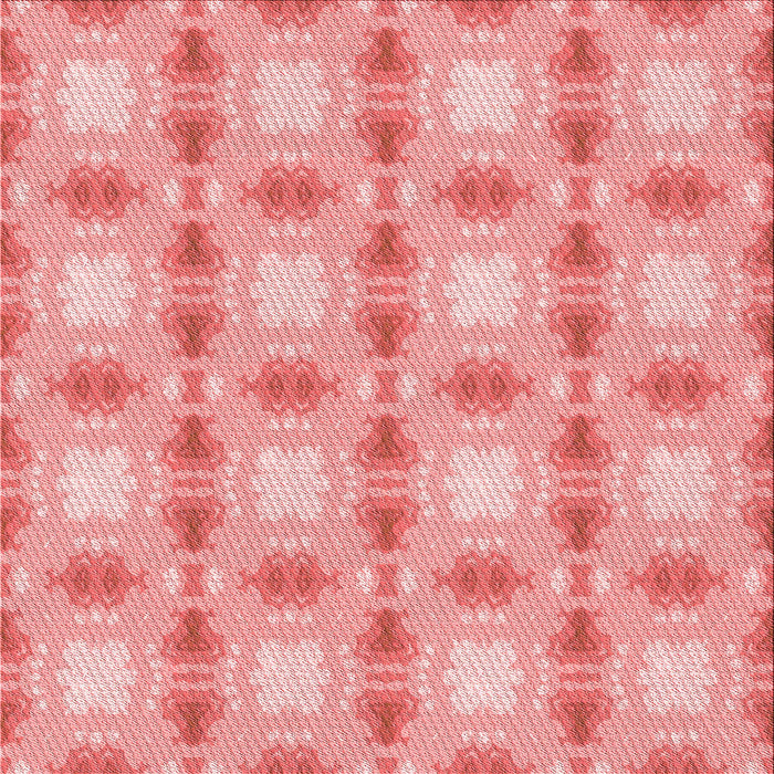 Round Patterned Pastel Pink Rug, pat2880rd