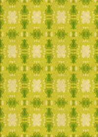 Machine Washable Transitional Yellow Rug, wshpat2880yw