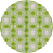 Square Machine Washable Transitional Tea Green Rug, wshpat2880