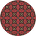 Square Machine Washable Transitional Cranberry Red Rug in a Living Room, wshpat2881brn