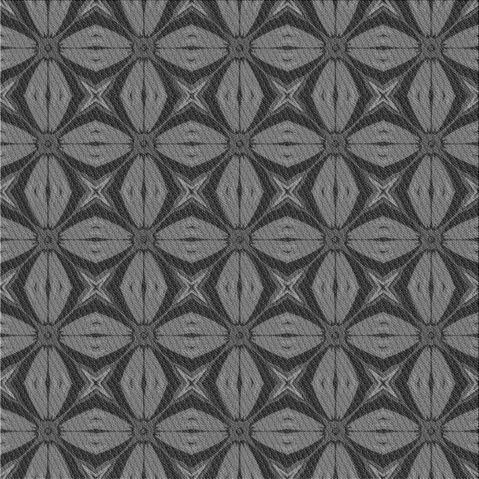 Round Patterned Gray Rug, pat2881gry