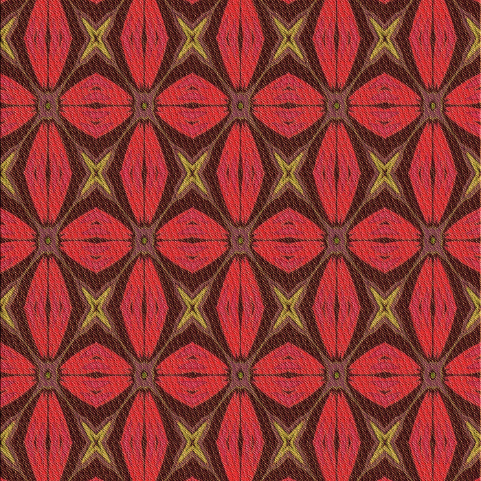 Patterned Red Rug, pat2881org