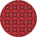 Square Machine Washable Transitional Red Rug in a Living Room, wshpat2881rd