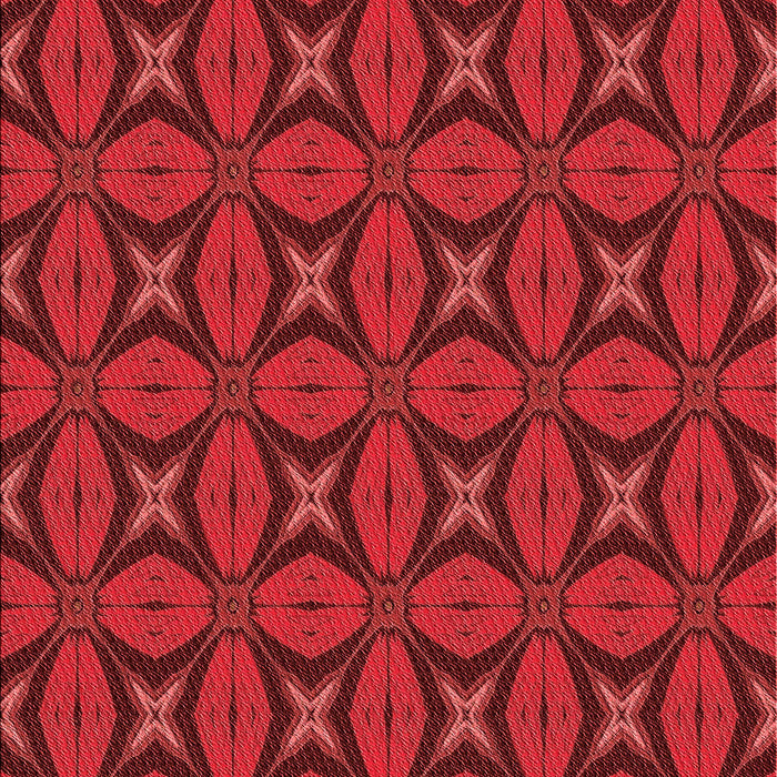 Patterned Red Rug, pat2881rd