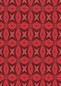 Machine Washable Transitional Red Rug, wshpat2881rd