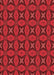 Machine Washable Transitional Red Rug, wshpat2881rd