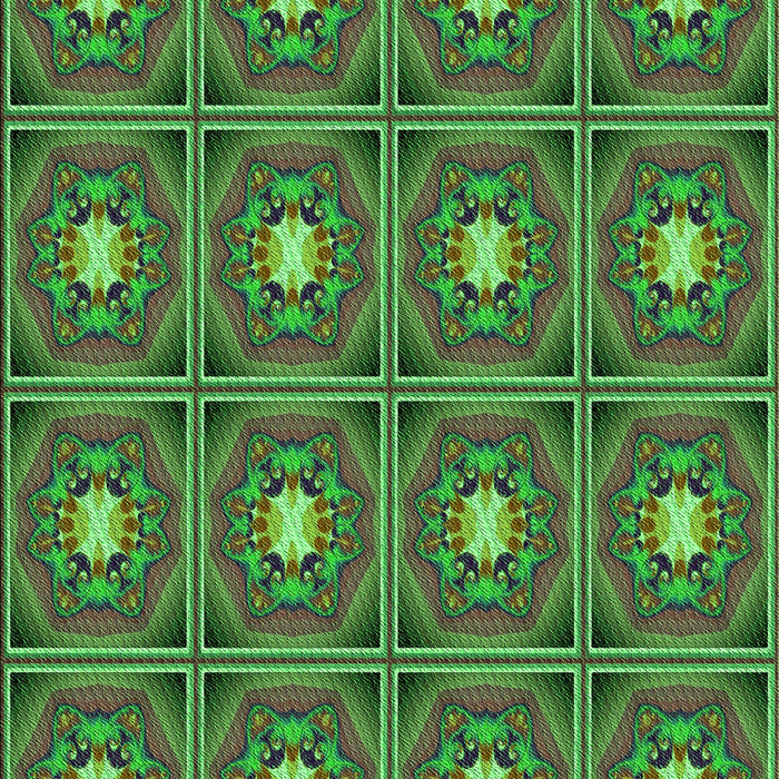 Patterned Army Green Rug, pat2882grn