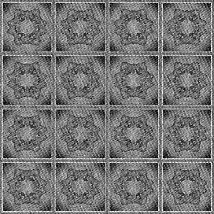 Round Patterned Gunmetal Gray Rug, pat2882gry